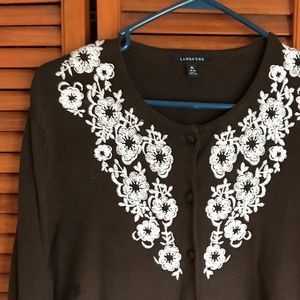Lands End cardigan